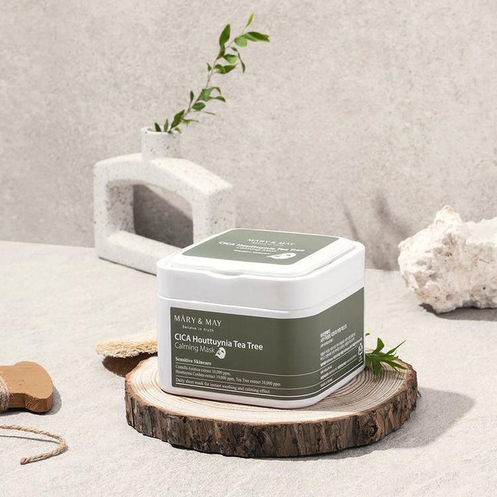 [Mary&May] Cica Houttuynia cordata Tea Tree Calming Mask Pack - 30 sheets