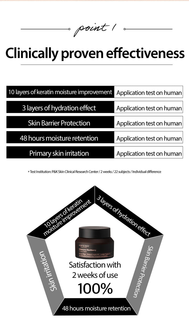 [Mary&May] Idebenone blackberry intense Cream - 70ml
