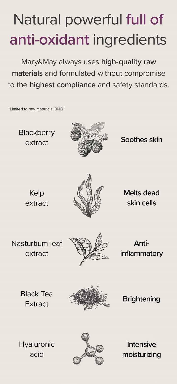 [Mary&May] Blackberry Complex Glow Wash off Pack 125g