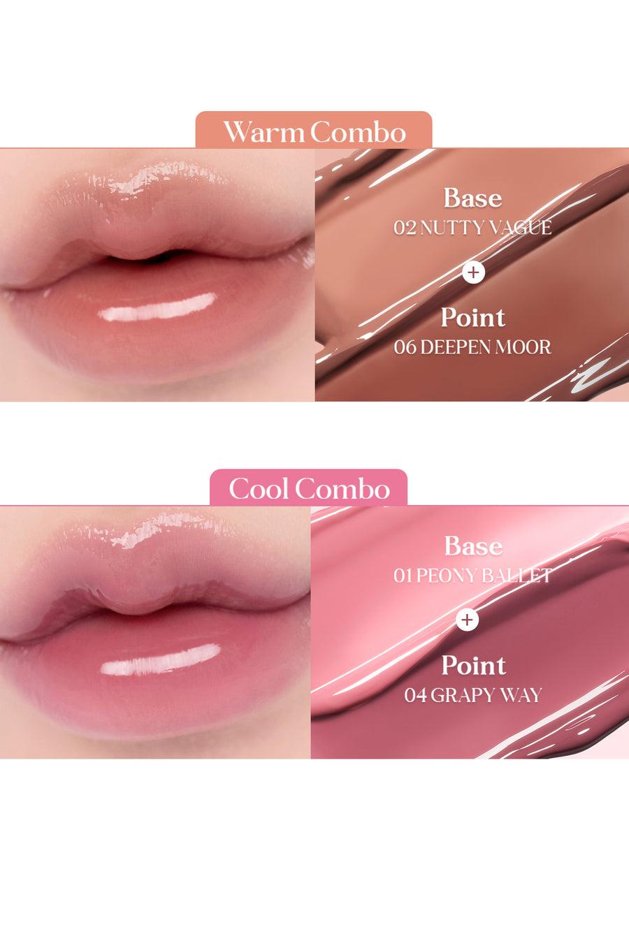 [ROMAND] Glasting Color Gloss 4g - 01 Peony Ballet