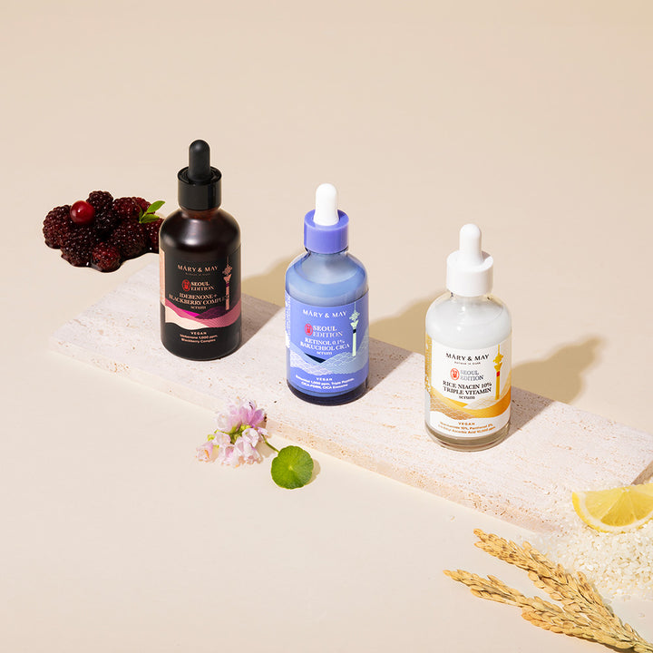 [Mary&May] Rice niacinamide 10% Triple Vitamin Serum 80ml