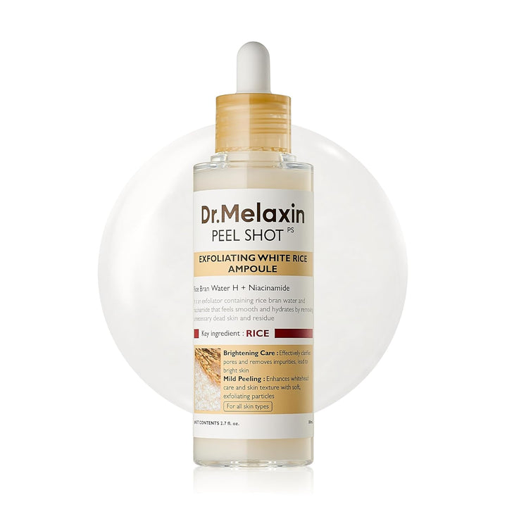 [Dr.Melaxin]  Peel Shot Glow White Rice Peeling Ampoule 80ml
